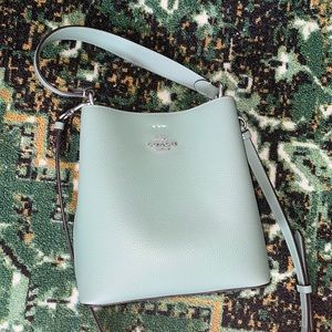 Sage Green Coach Bucket Bag